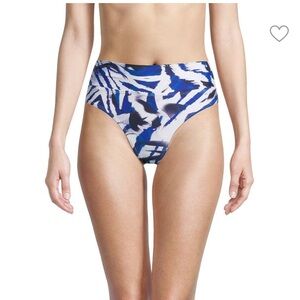 🦋 TAHARI Abstract High-Waist Bikini Bottom Retail $62 SIZE XL